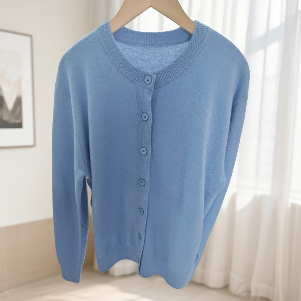 100%山羊绒高品质时尚百搭小开衫