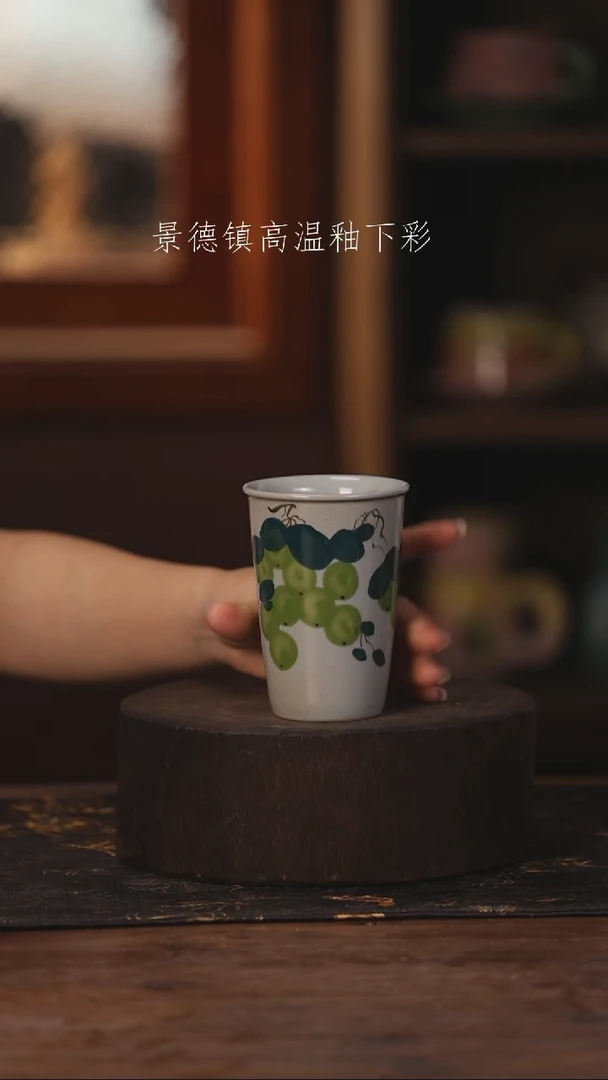 陶瓷景德镇高温釉下手绘陶瓷029