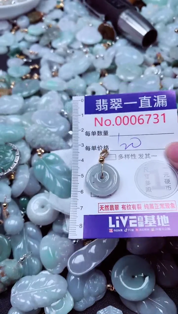 吊坠(不含链)未镶嵌翡翠6731