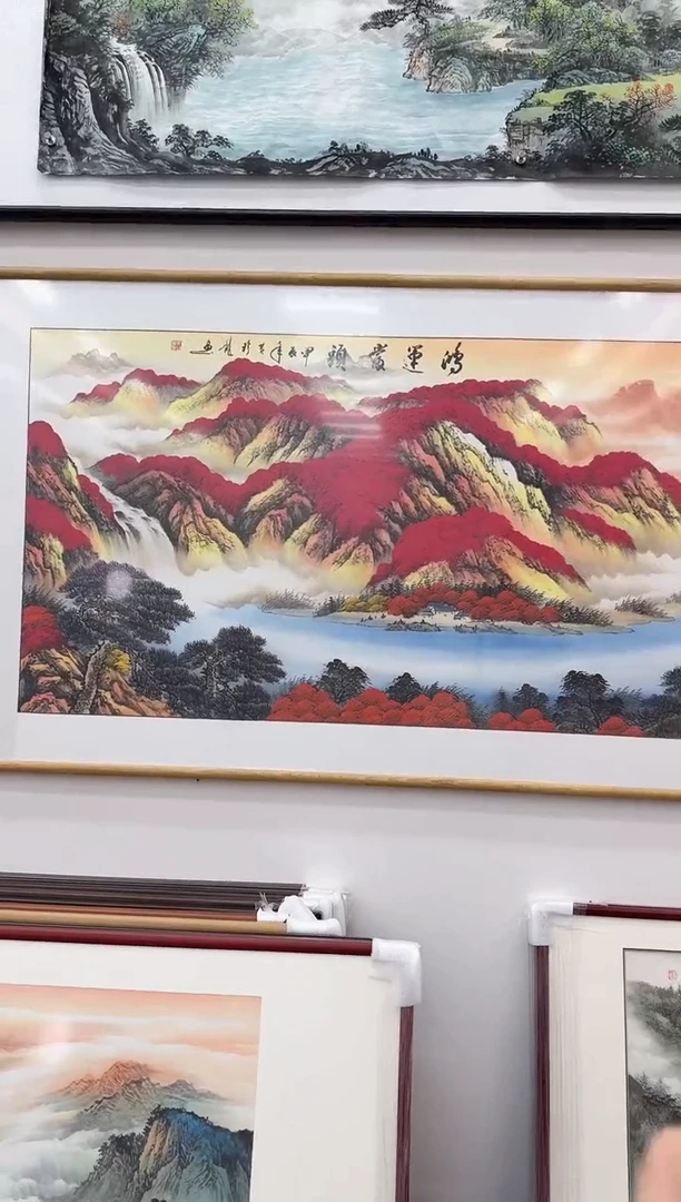 国画手绘  鸿运当头  280*124