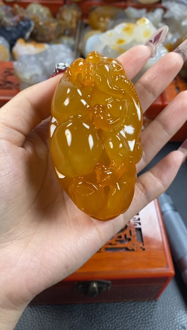 【闪购商品】玛瑙/玉髓手把未镶嵌1
