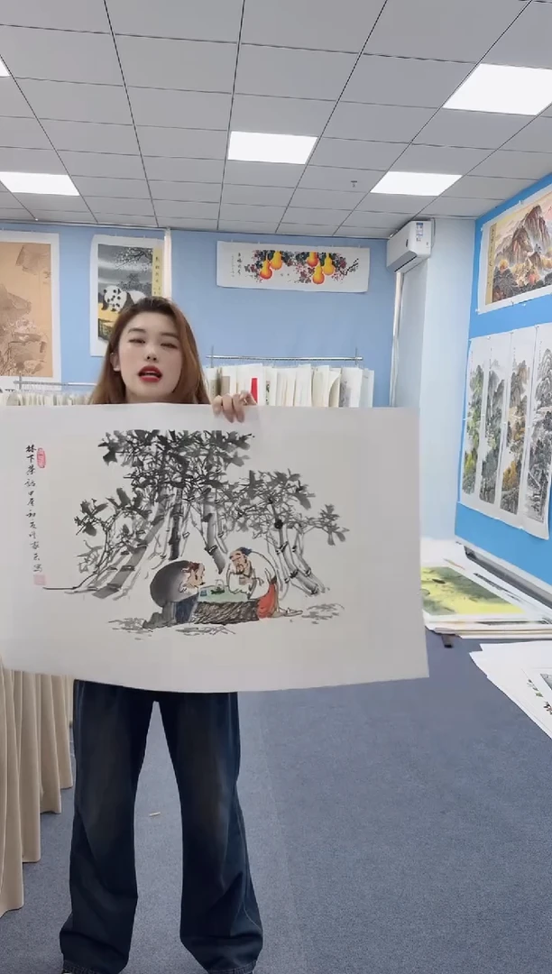 国画竹下人物同类型随机