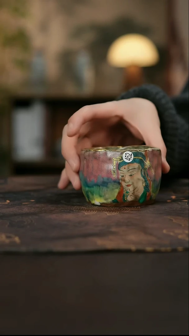 景德镇陶瓷杯碗柴烧多人