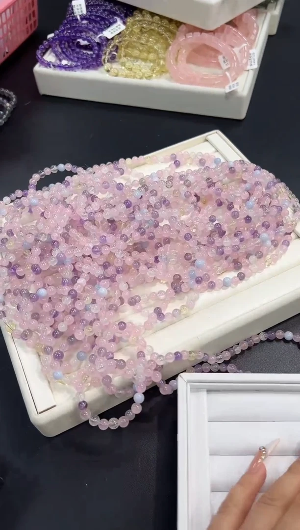 【闪购商品】水晶手串未镶嵌64T多样性发其一【1条】默认微瑕