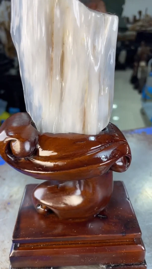 未镶嵌摆件硅化玉59