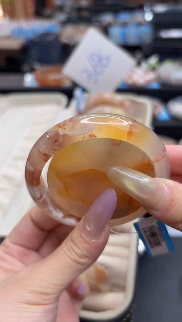 未镶嵌手镯石英质玉C92(53圈赠送镯心)