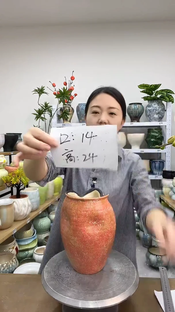 11.23陶瓷花盆直播链接高.     24 口14