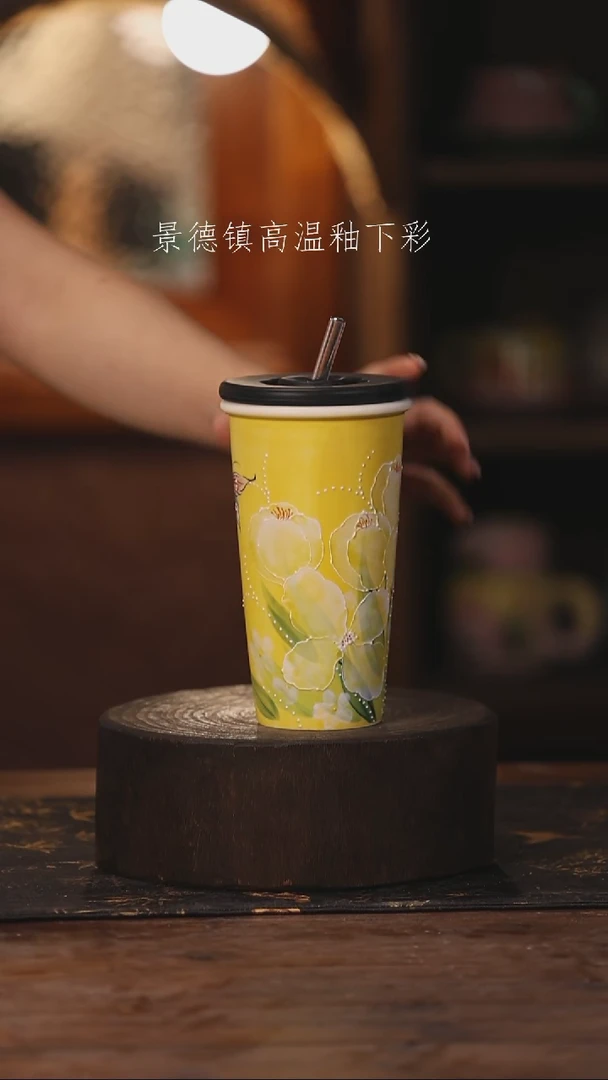 陶瓷景德镇高温釉下手绘陶瓷456