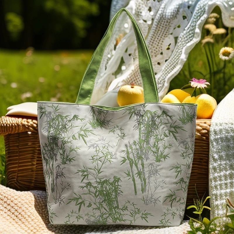 包包时尚新款爆款新中式国风橱窗大容量单肩包休闲托特包刺绣包