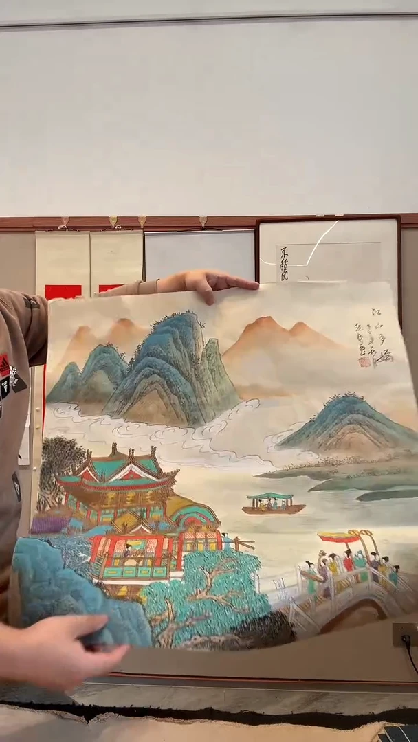 国画j赵老师国画作品一件