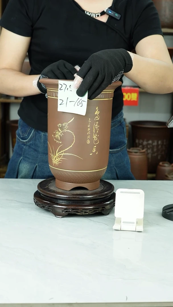 金钟兰*全手工制作高温烧微瑕