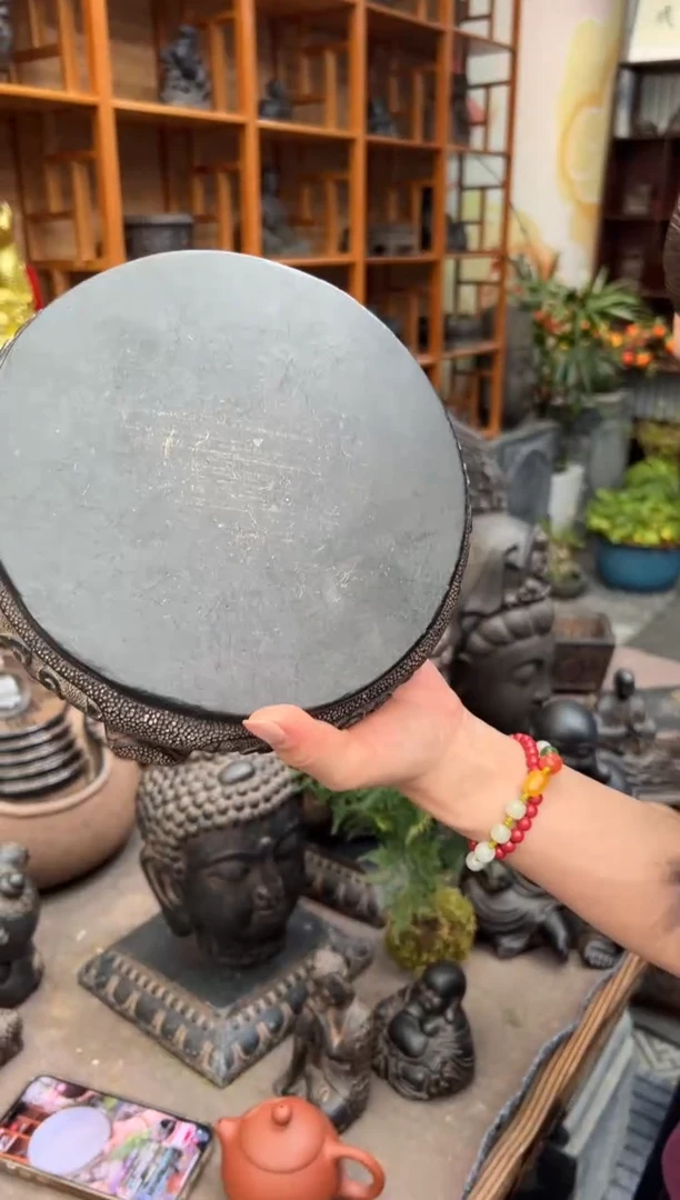 陶土【火山泥素面万寿藤圆小底座