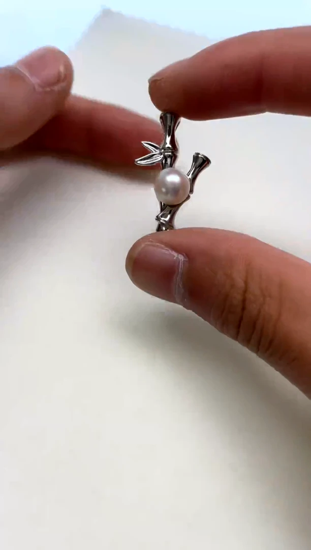 颈饰银S925镶嵌海水珍珠7-8