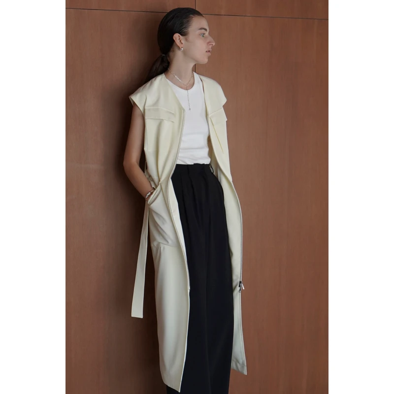 【Yumiko】夏季新款 松本 两穿设计感中长款连衣裙风衣