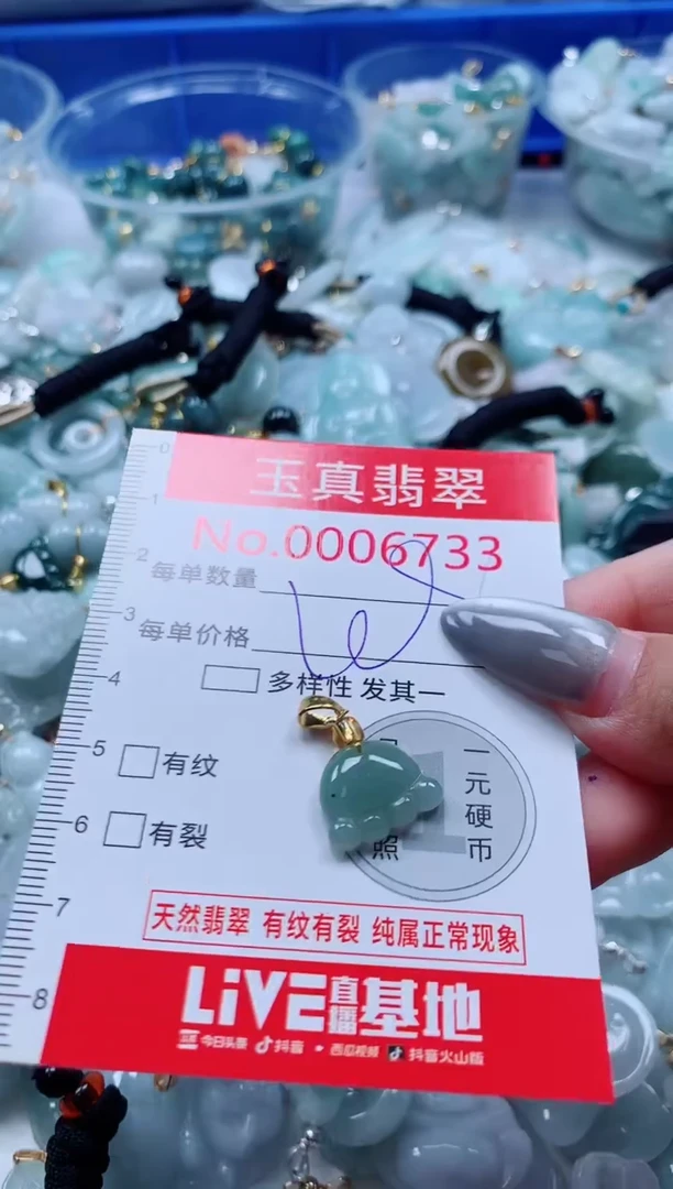 吊坠(不含链)未镶嵌翡翠6733