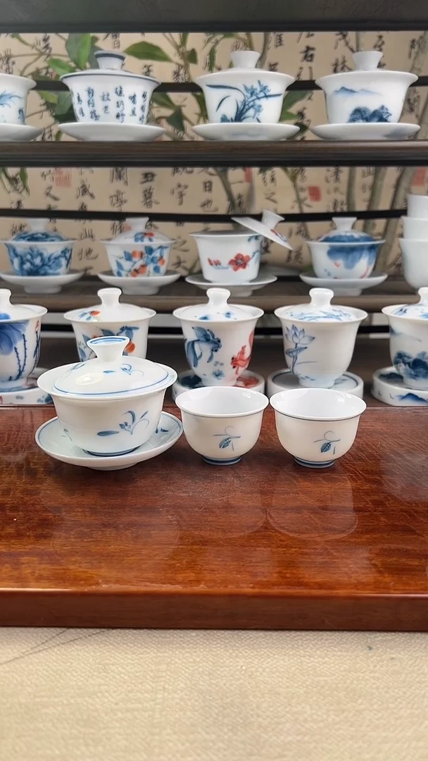 微瑕玉兰80ml三才+美人杯2个