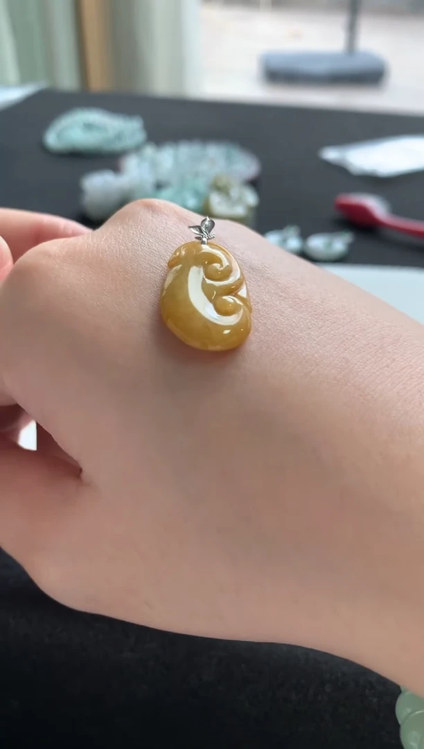 未镶嵌挂件翡翠翡翠挂件F1642-423