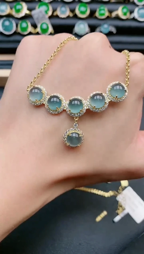 翡翠戒指银S925镶嵌1111