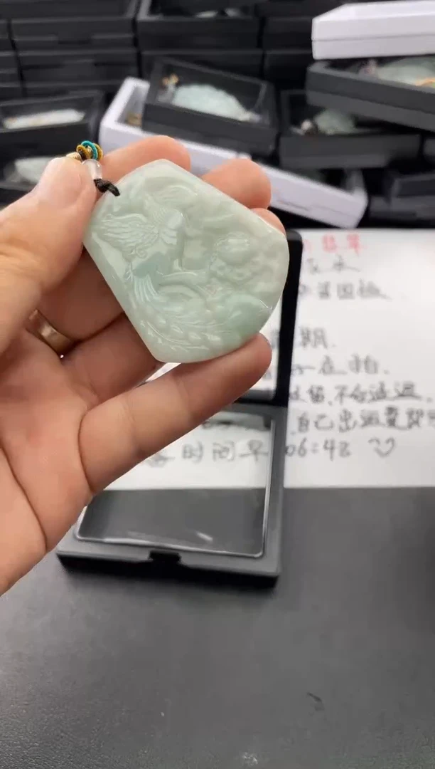 翡翠未镶嵌颈饰..../8/18/ 66