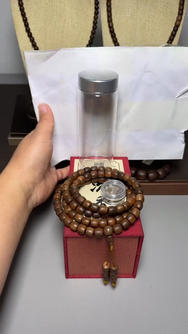 【闪购商品】沉香手串芽庄白棋0.9桶珠多圈