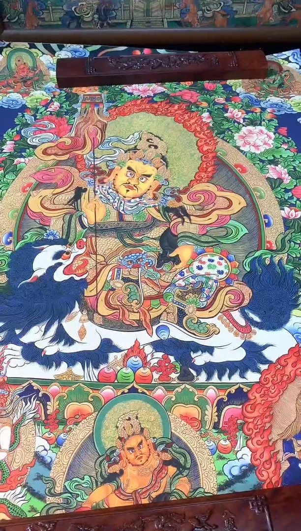 卷轴画141黄财神