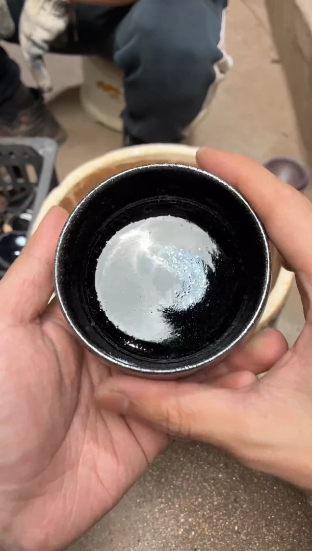 茶盏真柴烧建盏换点柴火