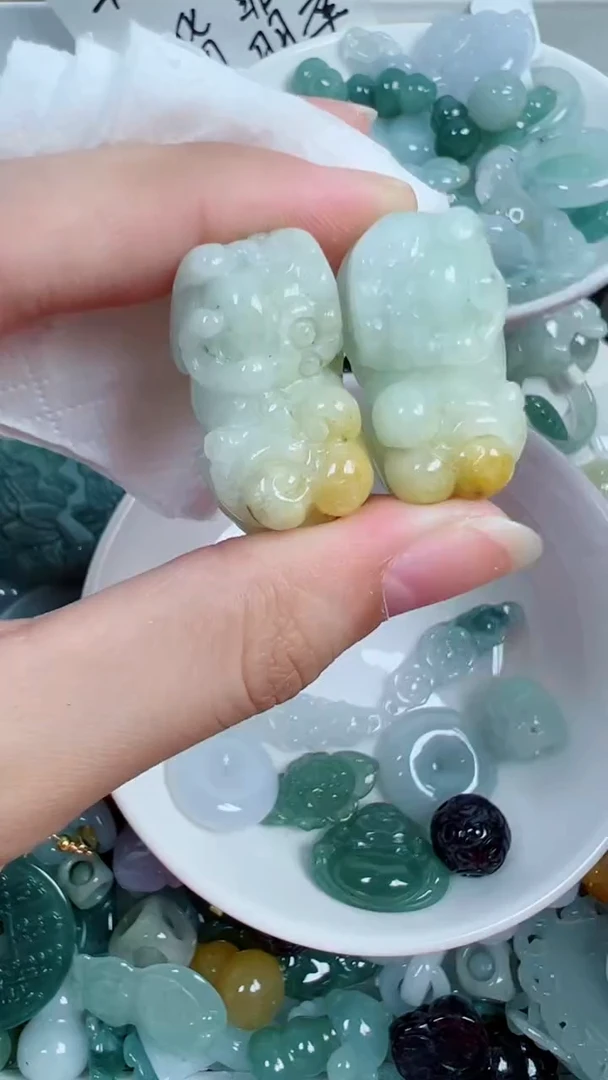 散珠翡翠135号链接,A货翡翠