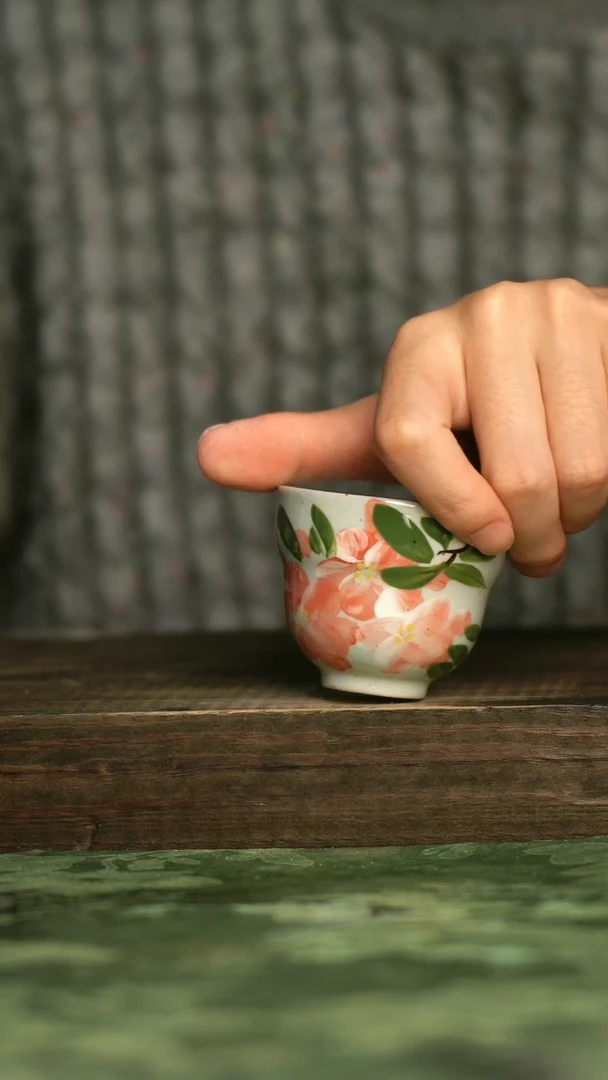 陶瓷青诗集手工手绘瓷器