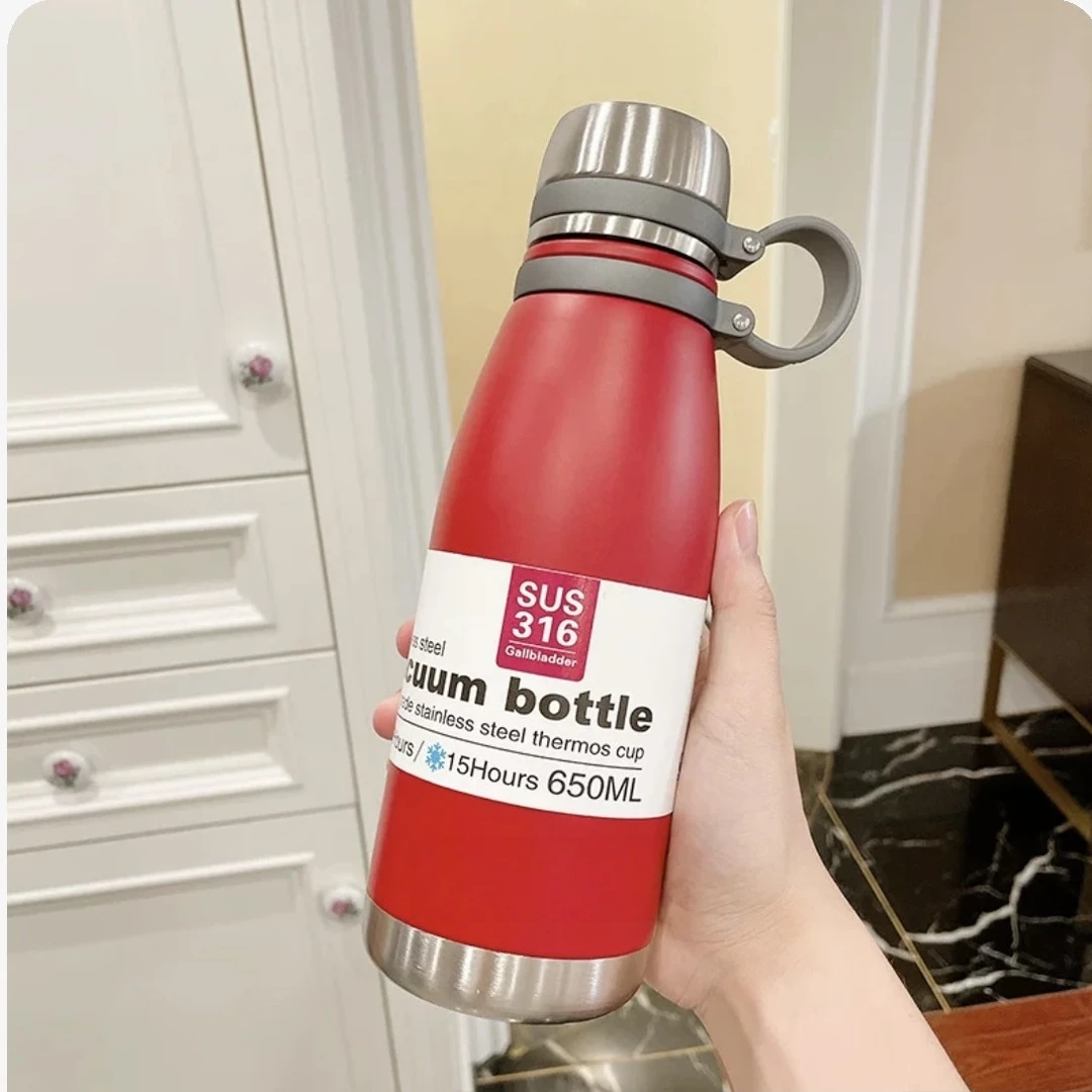 不锈钢真空保温杯1100ML*红色