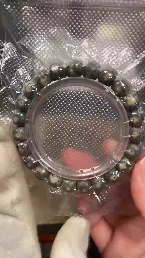 手串星月菩提海南石玉料满绿星月菩提手串