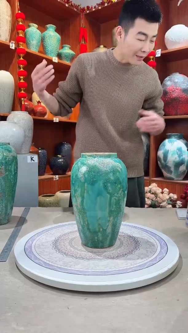 【闪购商品】瓶陶瓷花瓶 无花 草原映像中号
