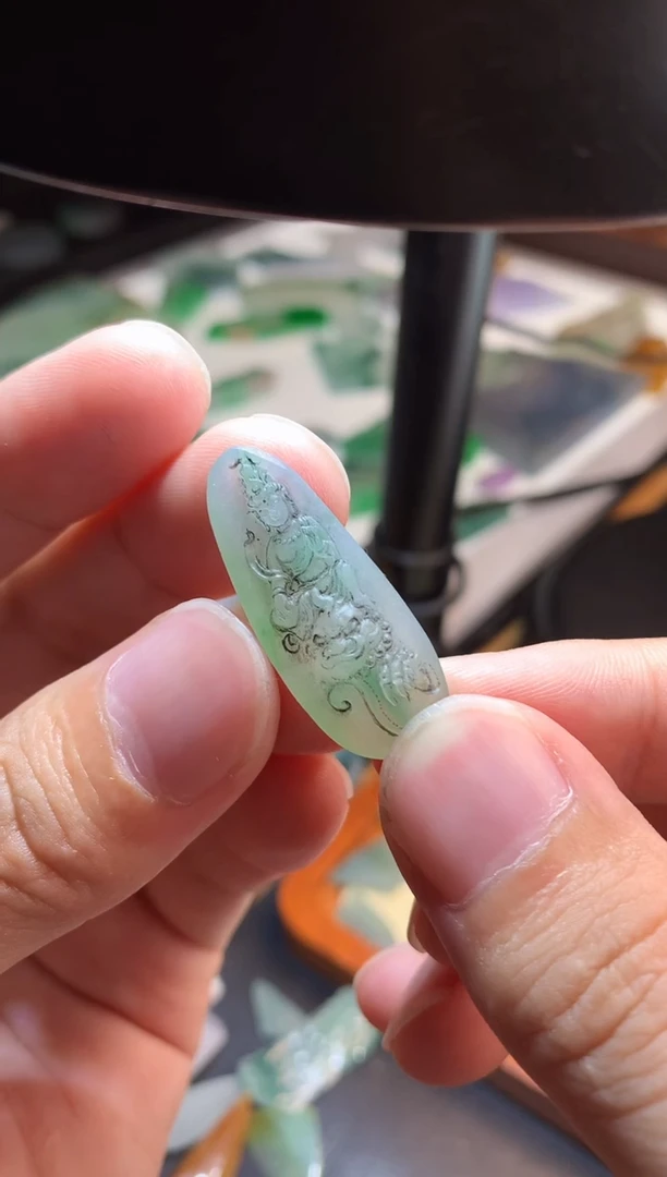 未镶嵌定制翡翠文珠