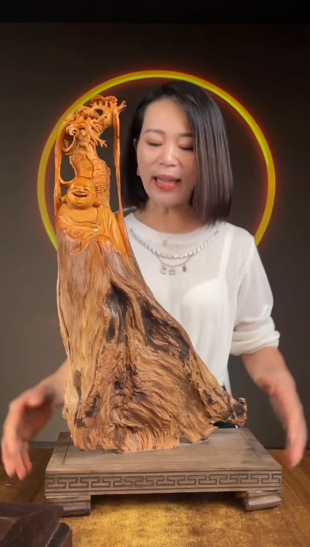柏木（崖柏）手工摆件,先抢先得! 编号:166