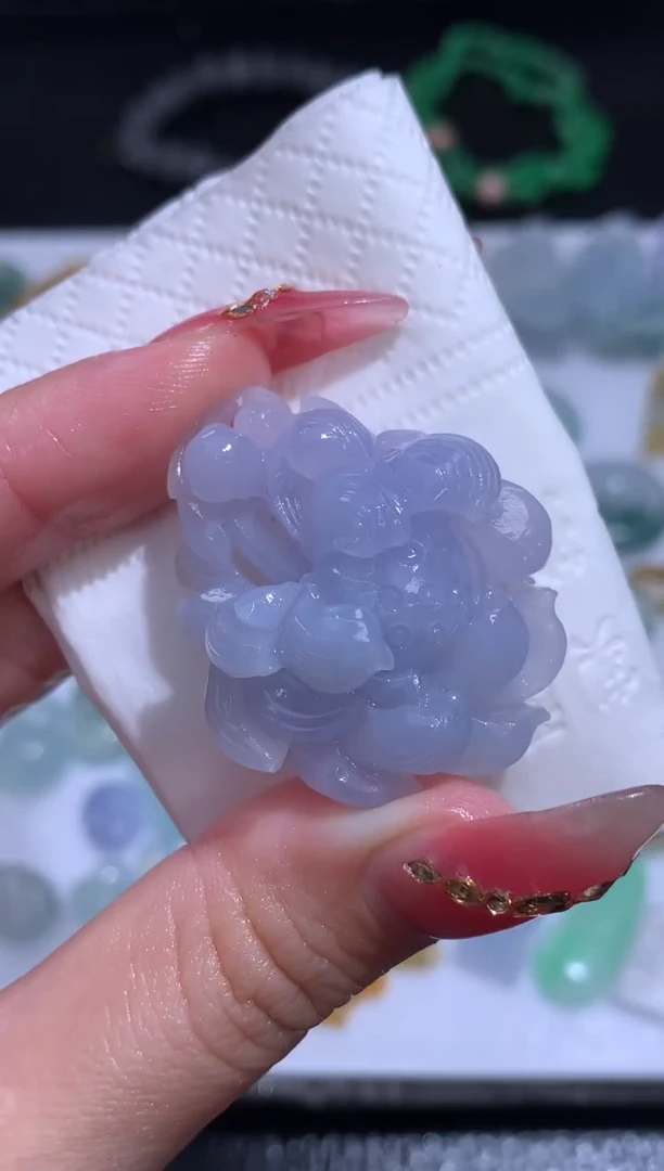 未镶嵌定制翡翠敏*宝莲花