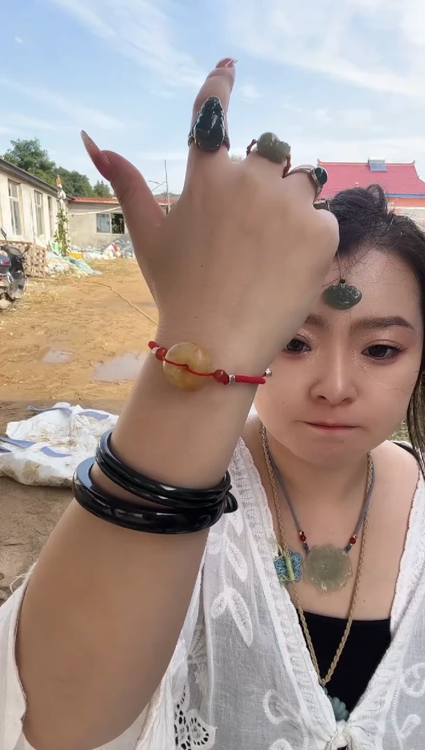未镶嵌蛇纹石玉平安扣手牌心多样性随机发一