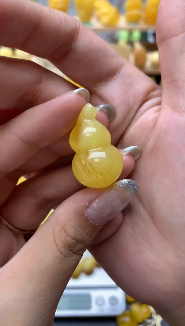 琥珀未镶嵌珠宝奇石053琥珀蜜蜡微瑕花粉