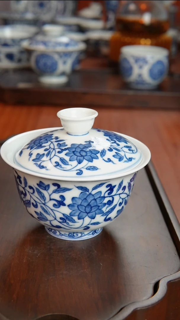 【闪购商品】景德镇镹曰手工手绘柴窑茶具