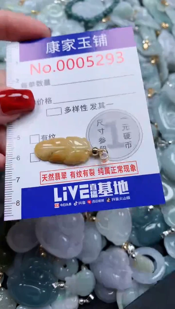 翡翠未镶嵌吊坠(不含链)5293