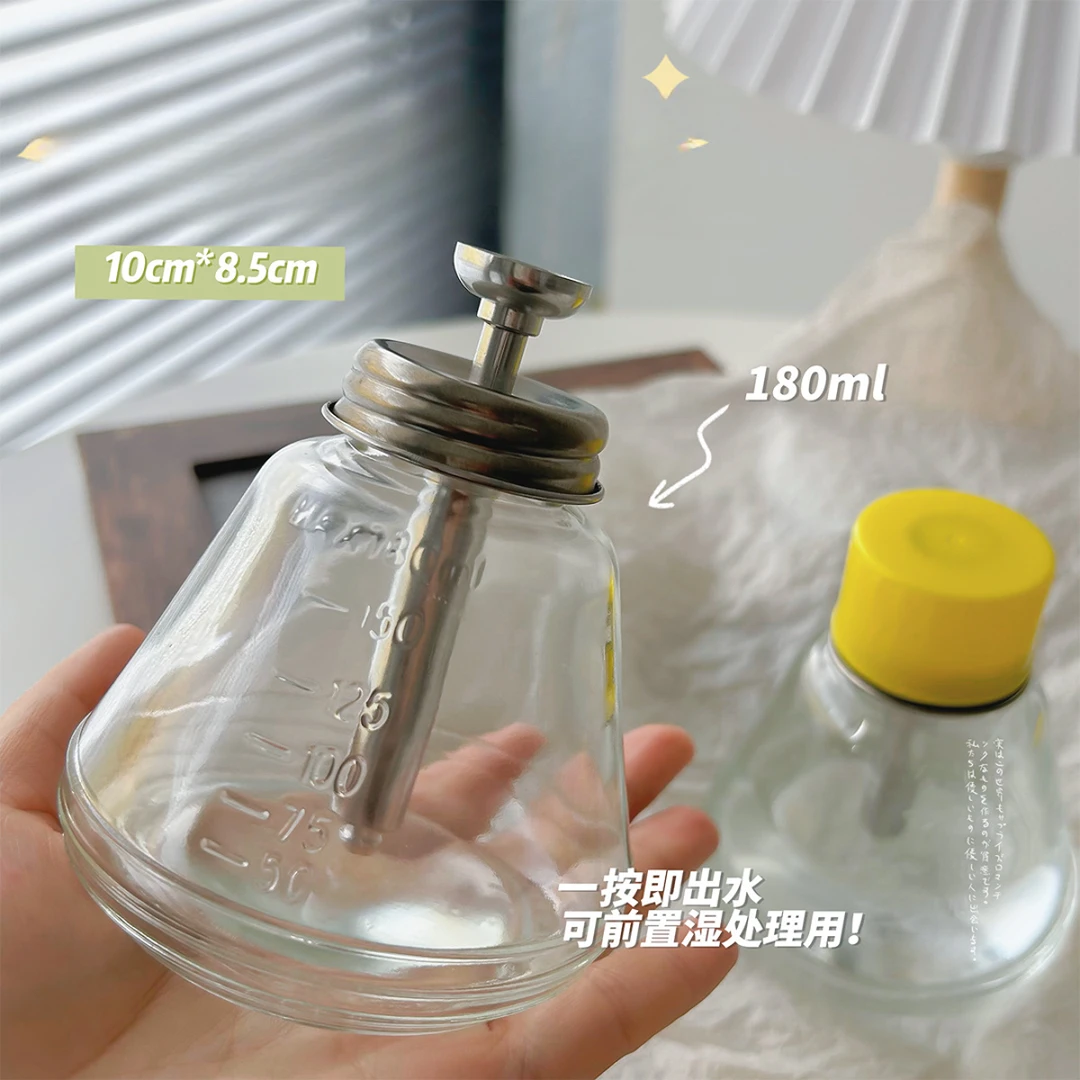 水玻璃按压瓶酒精瓶防漏喷溅防腐蚀透明分装瓶工具