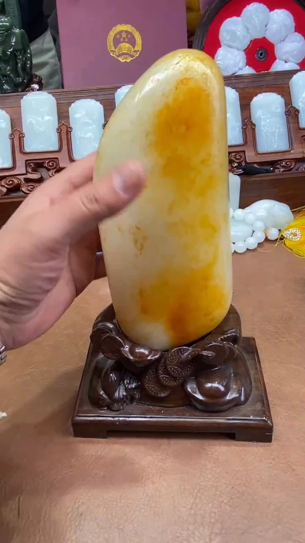 未镶嵌和田玉摆件勤****.1