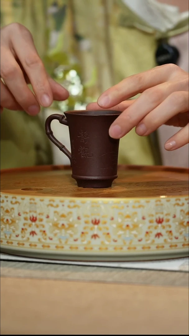 茶壶紫砂竹节高升主人杯