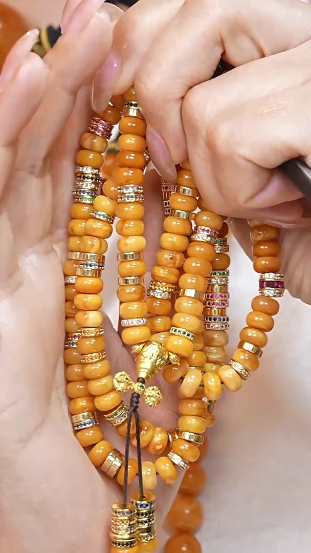 蜜蜡颈饰未镶嵌4054天然蜜蜡珠宝奇石云端妖孽全部保真