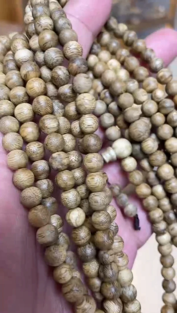 【闪购商品】沉香手串菩萨棋圆珠长串虎斑0.7多样性发其一