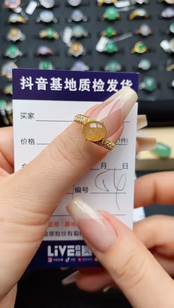 翡翠戒指银S925镶嵌...........