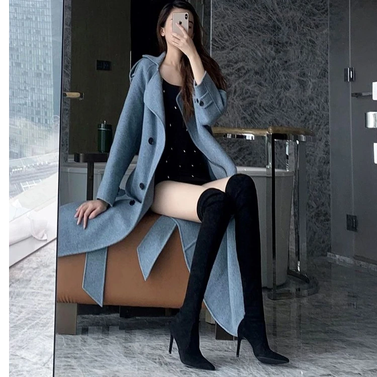 过膝长靴女2025年秋冬新款小个子性感显瘦高筒靴尖头高跟长筒靴