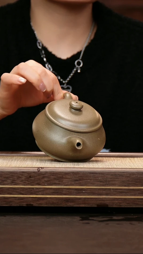 茶壶紫砂原矿青段 明炉220-230cc