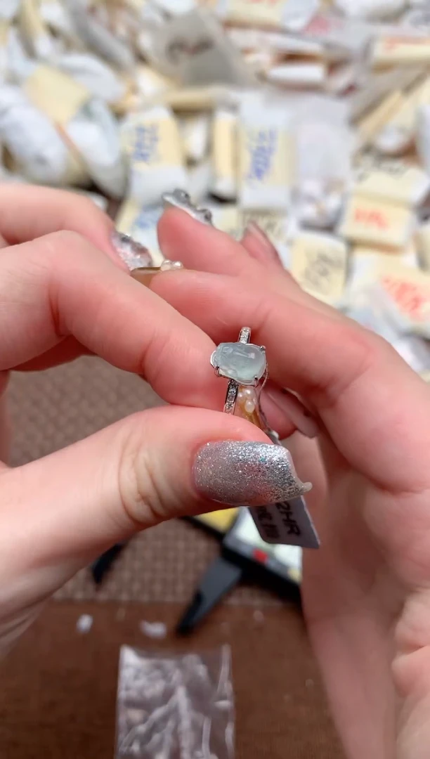 银S925镶嵌挂件翡翠—