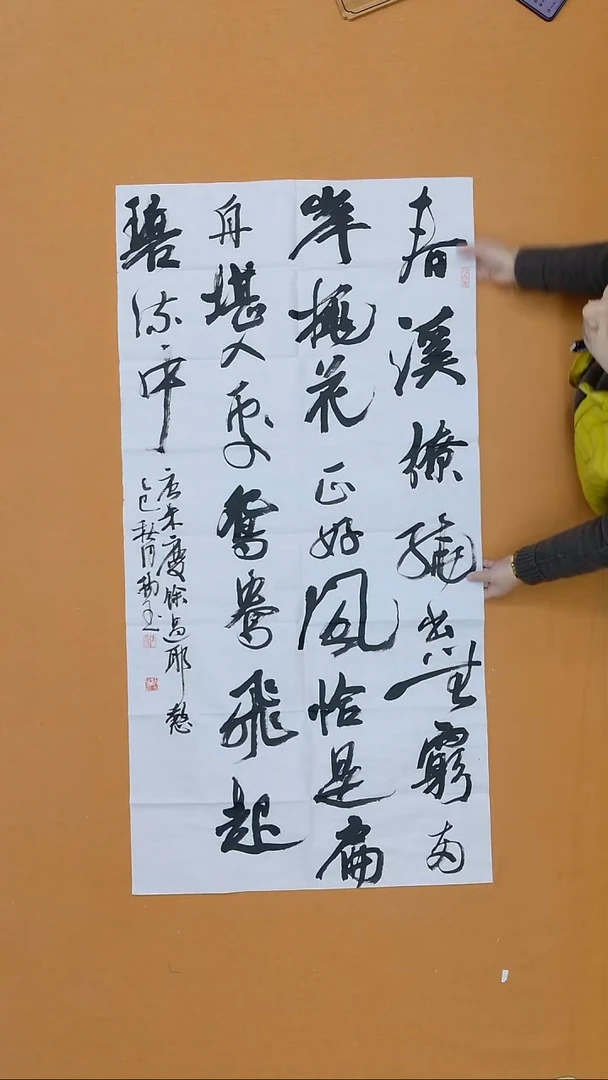 书法周纳玉 山西 书法硕S 13届届展 68*138 八平尺