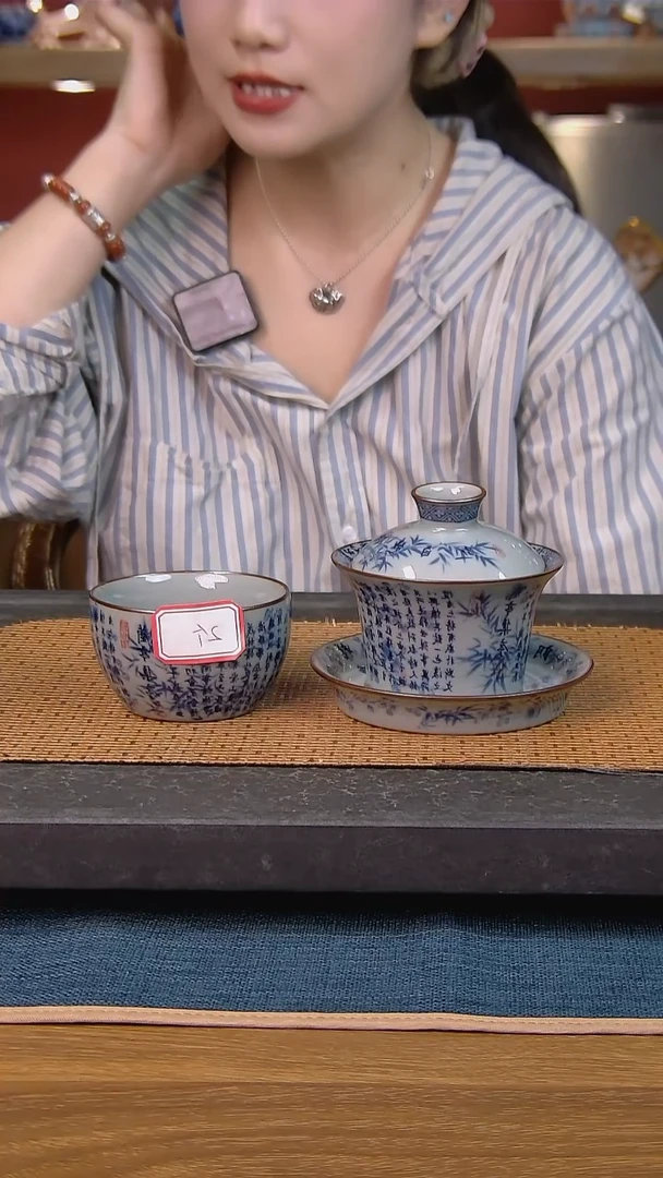 深**眠简装家用款3件套 老陶泥开片纹陶瓷茶具