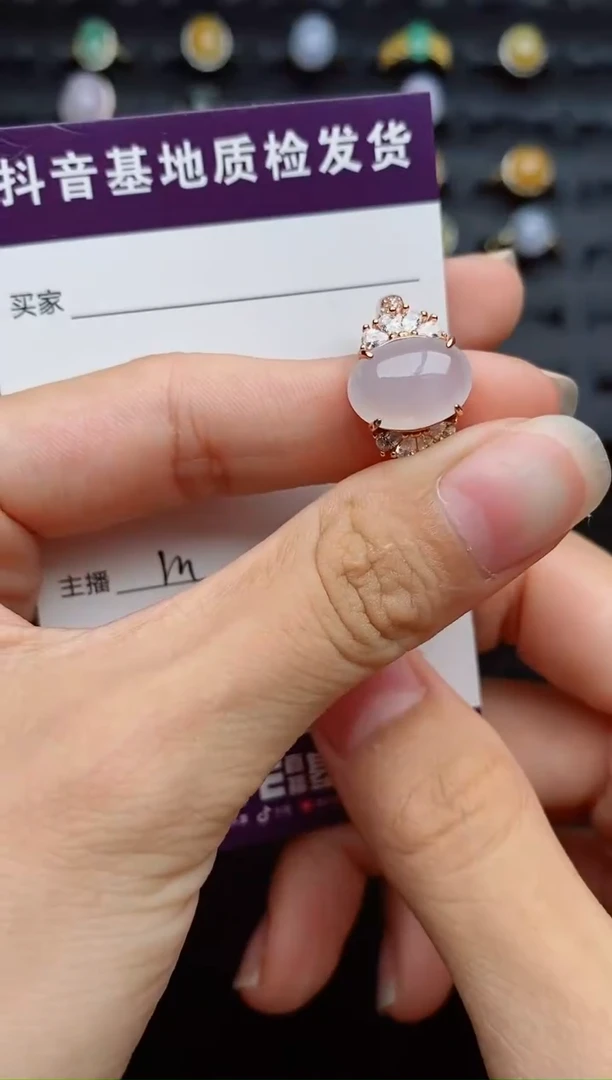 银S925镶嵌戒指翡翠1